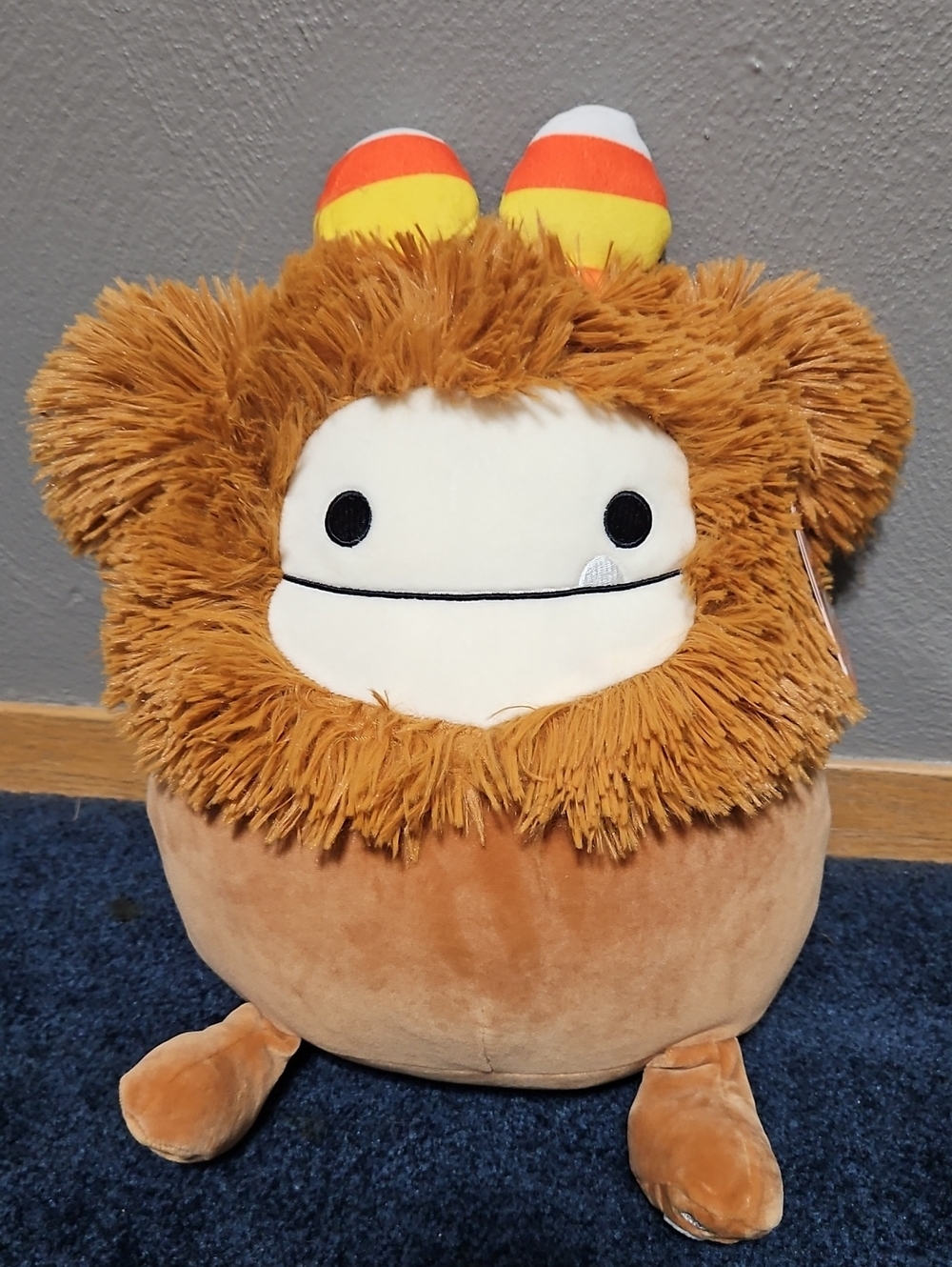 Squishmallows Lion Plush Toy - Brown, Cream & Yellow Candy Corn Horns